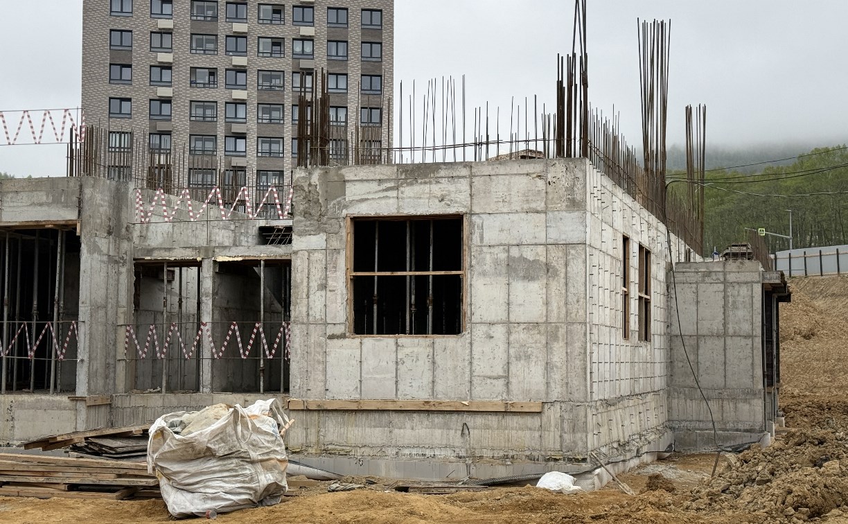 Строительство детского сада на 290 мест в Южно-Сахалинске перешло в активную фазу
