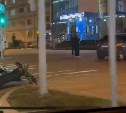 В Южно-Сахалинске сбили мотоциклиста