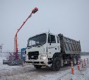 Оборудование для контроля объемов снега устанавливают в Южно-Сахалинске 