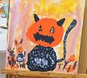 В Южно-Сахалинске в Хэллоуин пропала картина "страшного кота"