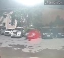 Таинственная незнакомка с розовым цветком стащила кашпо на улице в Южно-Сахалинске