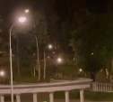 Fireman по ночам жонглирует огненными шарами в сквере Южно-Сахалинска, но людям это не нравится