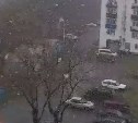 В Южно-Сахалинске выпал снег