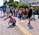 В Южно-Сахалинске «зебры» дополнили предостерегающими надписями