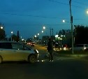 Появилось видео ДТП на перекрёстке Ленина-Транзитная в Южно-Сахалинске