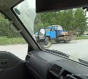 Пеноблок высыпался из грузовика на дорогу недалеко от Новоалександровска