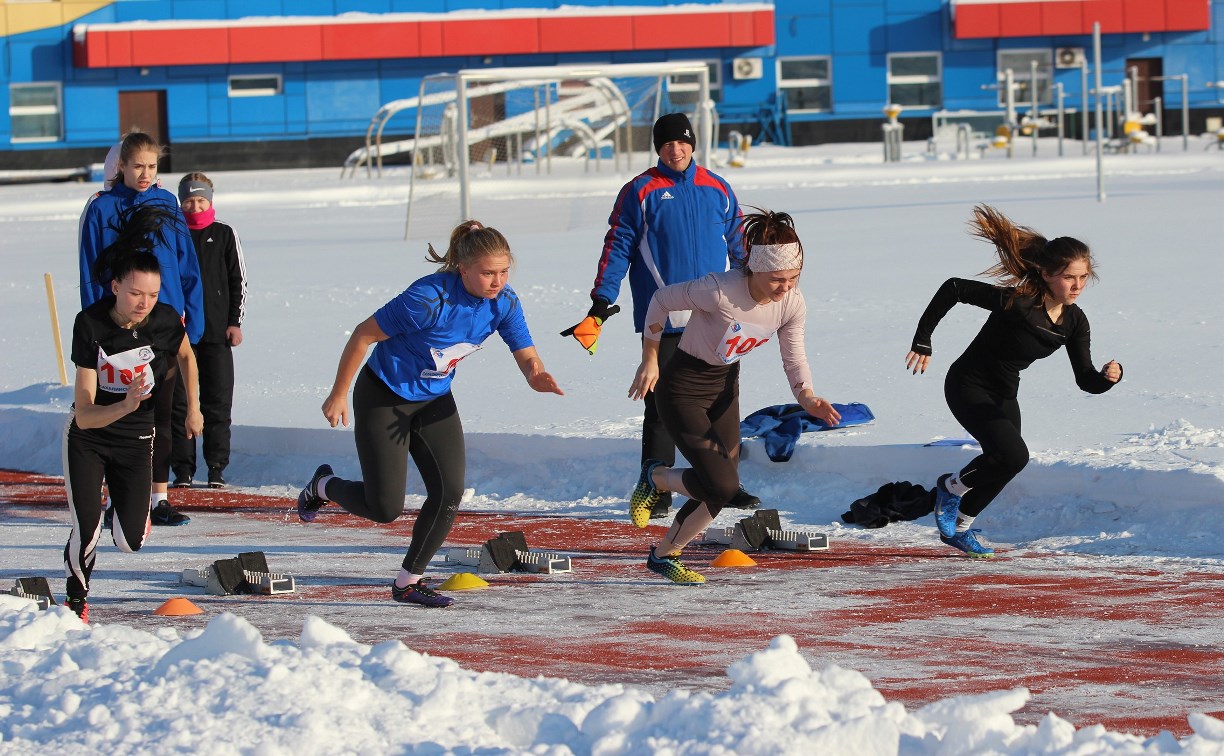 Зимние соревнования по легкой атлетике прошли на Сахалине 