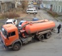 Ликвидация засора канализации на ул. Сахалинской