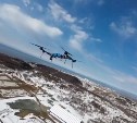 Дрон нарисовал гигантскую клюшку и восьмерку над Сахалином в честь рекорда Овечкина