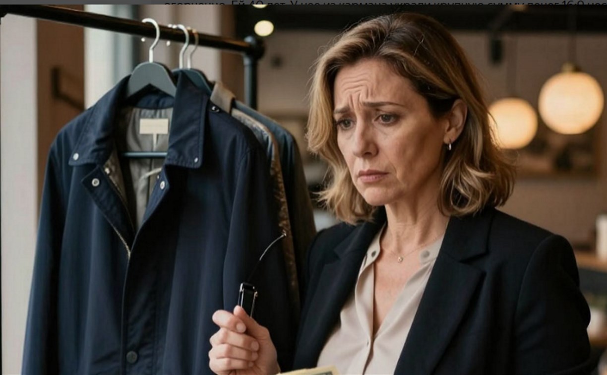 Сахалинка положила 130 тысяч рублей в карман и вызвала в посетителе кафе преступные желания