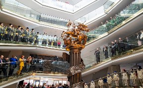 Скульптуру Георгия Победоносца открыли в Южно-Сахалинске 