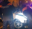 Человек пострадал в ночном ДТП в Южно-Сахалинске