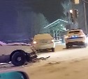 Ранним утром в Южно-Сахалинске произошло ДТП с участием трёх авто