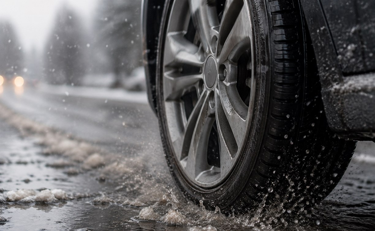 Водителям объяснили, как ездить на летней резине в снег весной