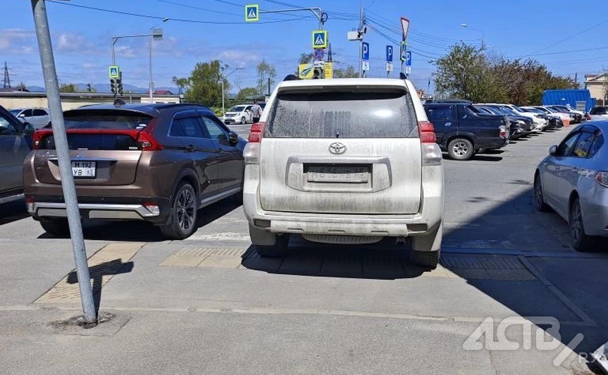 Южносахалинец показал, какая неприятная "штука" возникла возле пешеходного перехода на улице Ленина