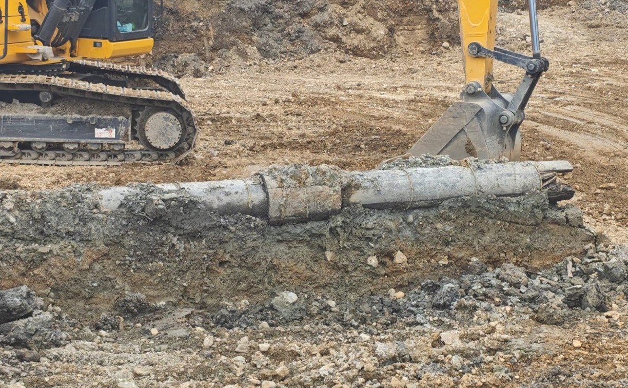  В Южно-Сахалинске нашли 100-летний японский деревянный водопровод