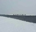 У юго-восточного побережья Сахалина выход на лед опасен