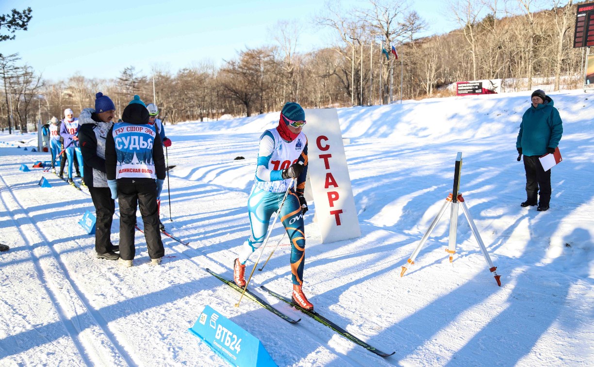 Чемпионат области по лыжным гонкам прошел на Сахалине