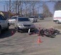 Иномарка сбила мотоциклиста в Южно-Сахалинске (+ дополнение)