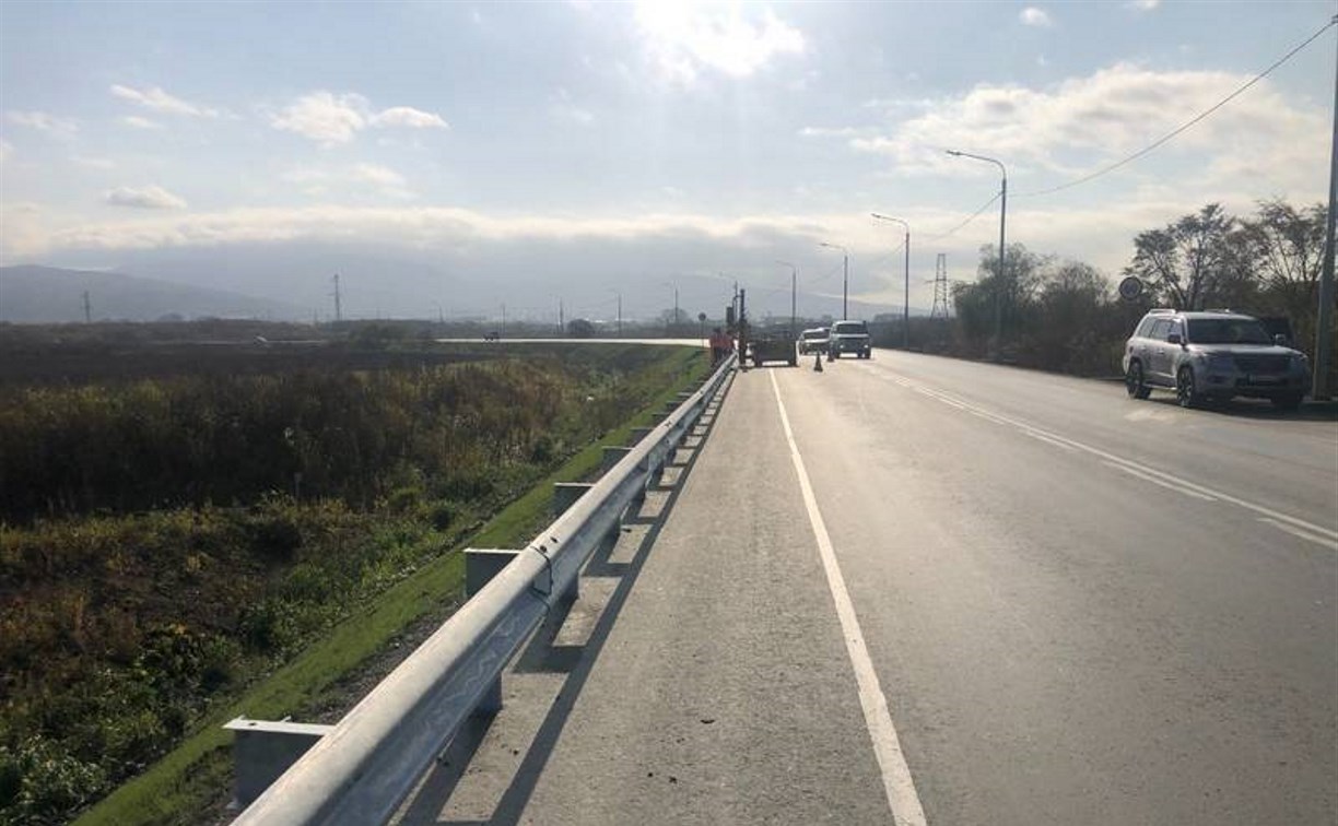 Пятнадцать километров автодорог на Сахалине привели в порядок благодаря нацпроекту