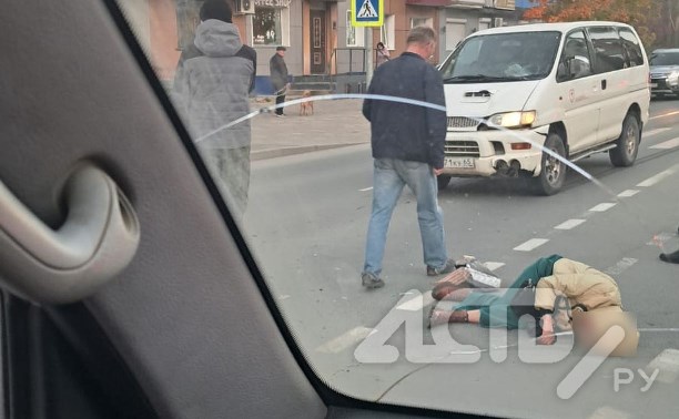"Тормозной путь метров 20": микроавтобус сбил женщину в Южно-Сахалинске