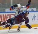 На матче "Сахалинских Акул" и московского "Динамо" произошли две драки