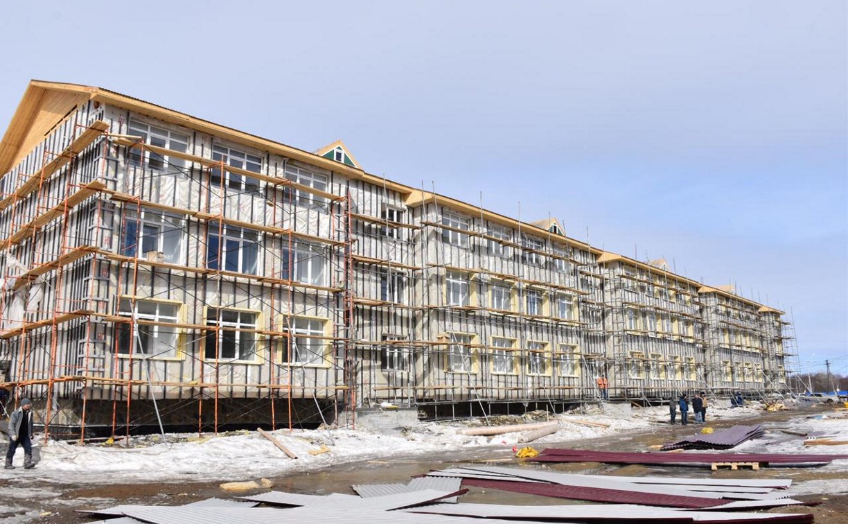 Шесть многоквартирных домов появятся в этом году в Поронайске