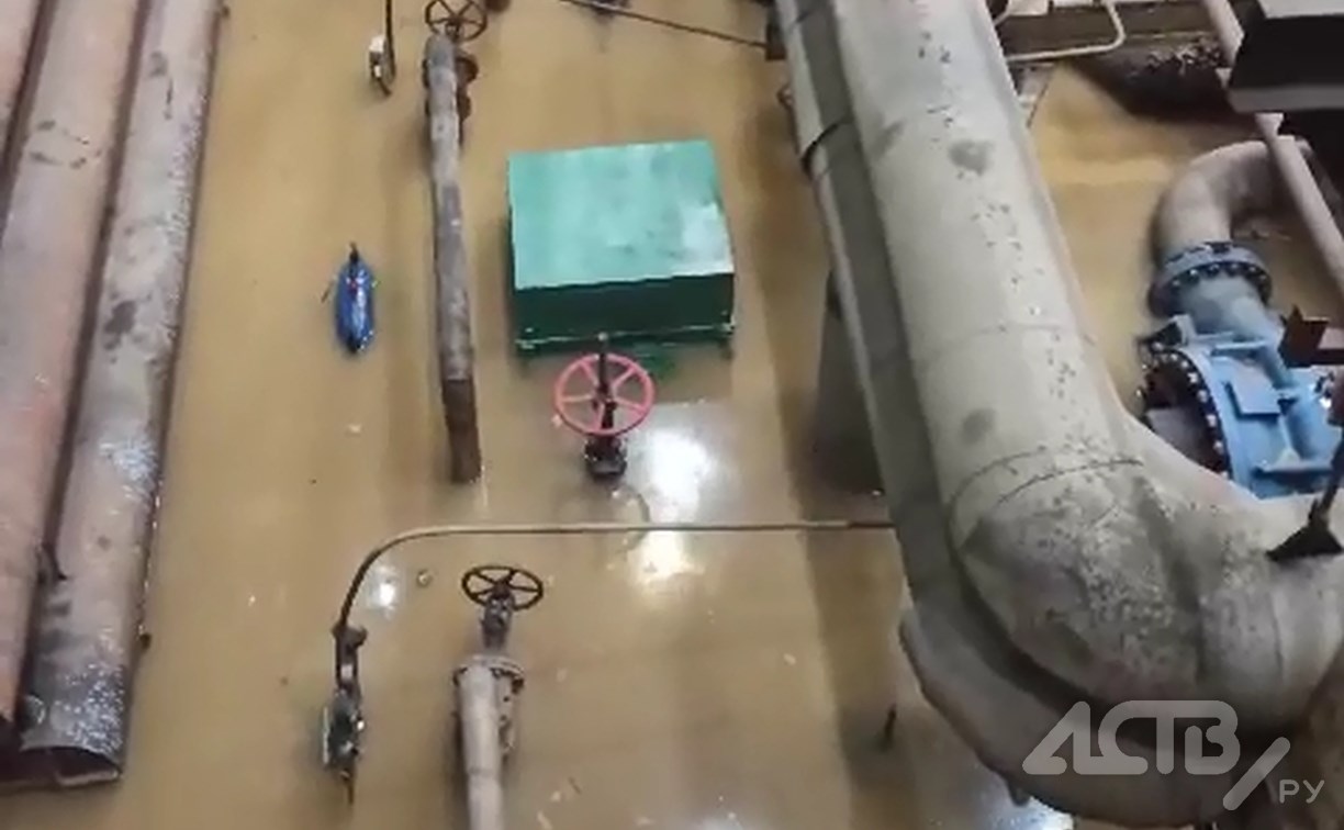 Южно-Сахалинскую ТЭЦ-1 затопило: остановлены турбогенераторы, но станция продолжает работать