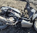 13-летний водитель на мопеде врезался в Mitsubishi Pajero в Шахтерске 