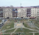 Жилой дом оцеплен на улице Украинской в Южно-Сахалинске