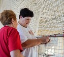 Антидроновые шторы вяжут жительницы Корсакова