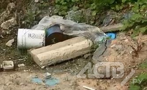 Свалку устроили неизвестные в районе ЛИУ-3 в Южно-Сахалинске