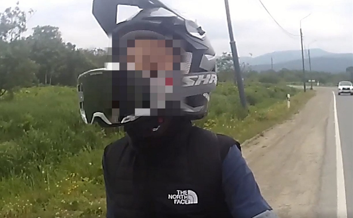 "Родители знают?": 11-летнего байкера поймали в пригороде Южно-Сахалинска 