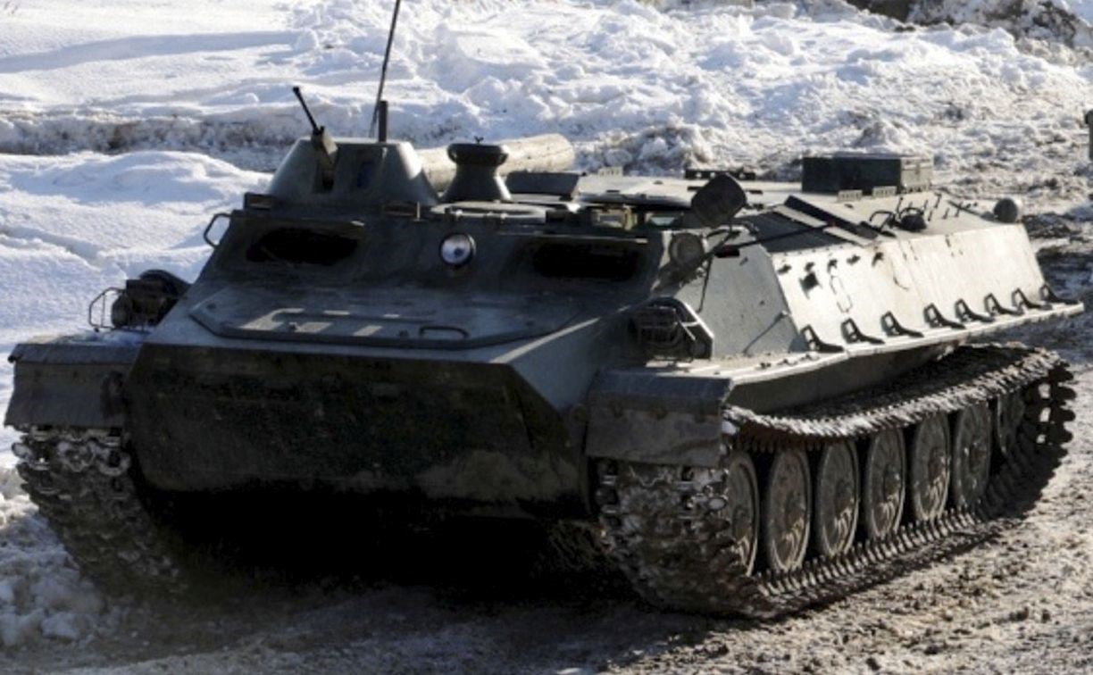 Мобилизованных сахалинцев готовят к вождению боевых машин зимой