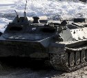 Мобилизованных сахалинцев готовят к вождению боевых машин зимой