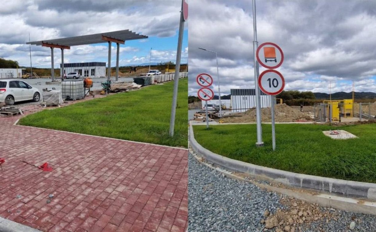 В Анивском районе достраивают газовую автозаправку