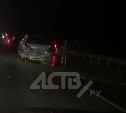 Автомобиль Toyota Caldina попал в серьёзное ДТП на юге Сахалина