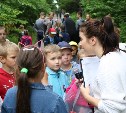 Юные корсаковцы обменяли сердечки на сладкие призы на ЗОЖ-фестивале