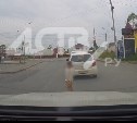 Ребёнок неожиданно выскочил перед машиной в Луговом