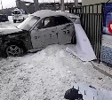 Легковушка с пьяным экипажем попала в ДТП в Южно-Сахалинске