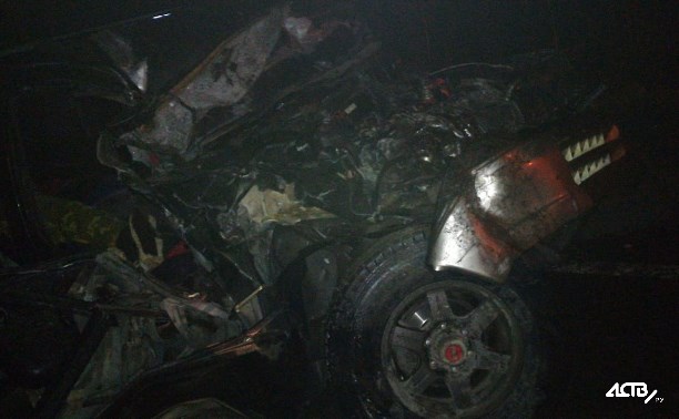 При столкновении трех автомобилей в Анивском районе погиб человек