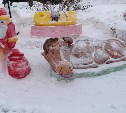 Конкурс снежных городков и ледяных фигур проводят в Александровске-Сахалинском