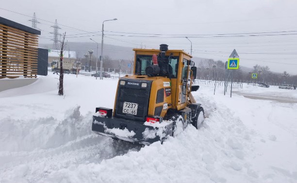 Пять УК в Южно-Сахалинске не успели расчистить дворы после метели в срок: мэр дал распоряжение