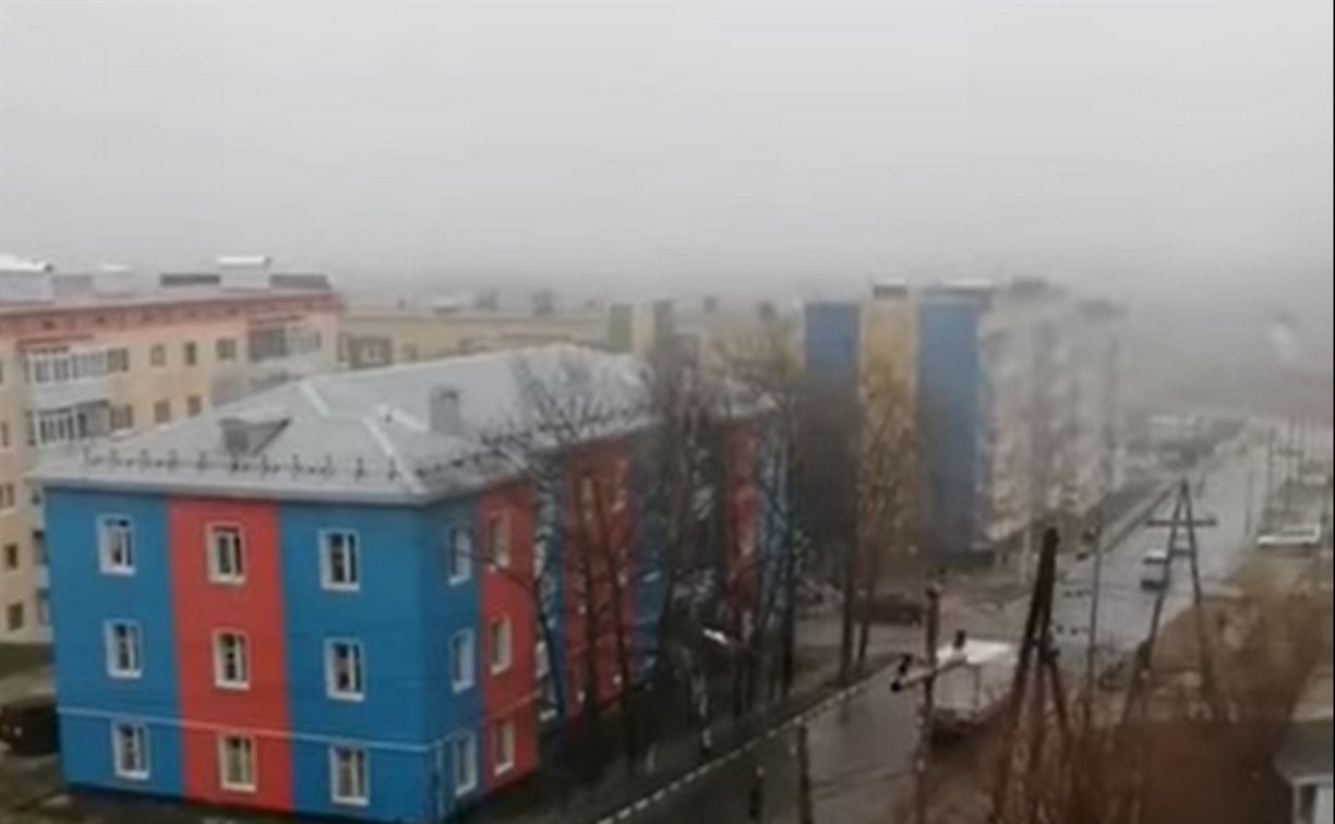 В Охе прошел первый летний снег В Охе прошел первый летний снег
