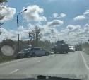 Массовое ДТП спровоцировало гигантскую пробку в Южно-Сахалинске