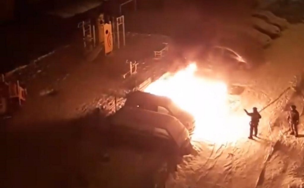 Легковушка сгорела в Новоалександровске