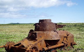 Несколько образцов редкой военной техники вывезено с острова Шумшу