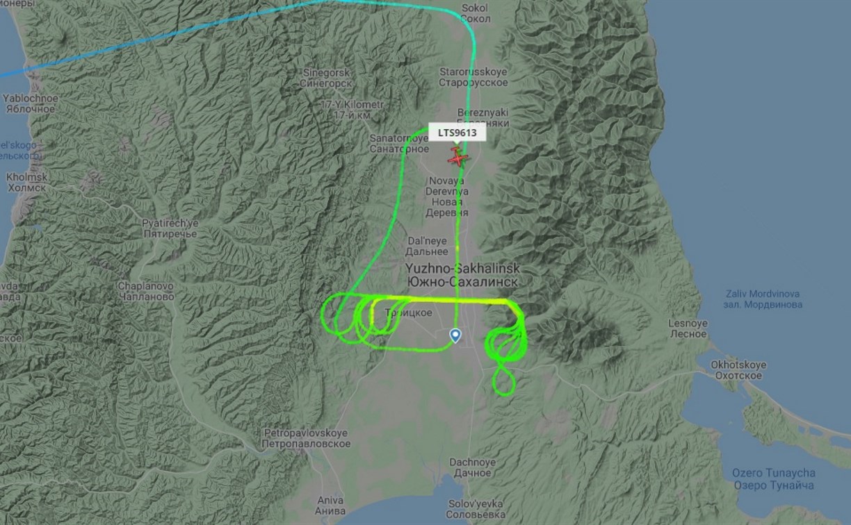 Летающая лаборатория заставила понервничать жителей Южно-Сахалинска