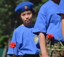 Сахалинские курсанты получили васильковые береты Президентского полка