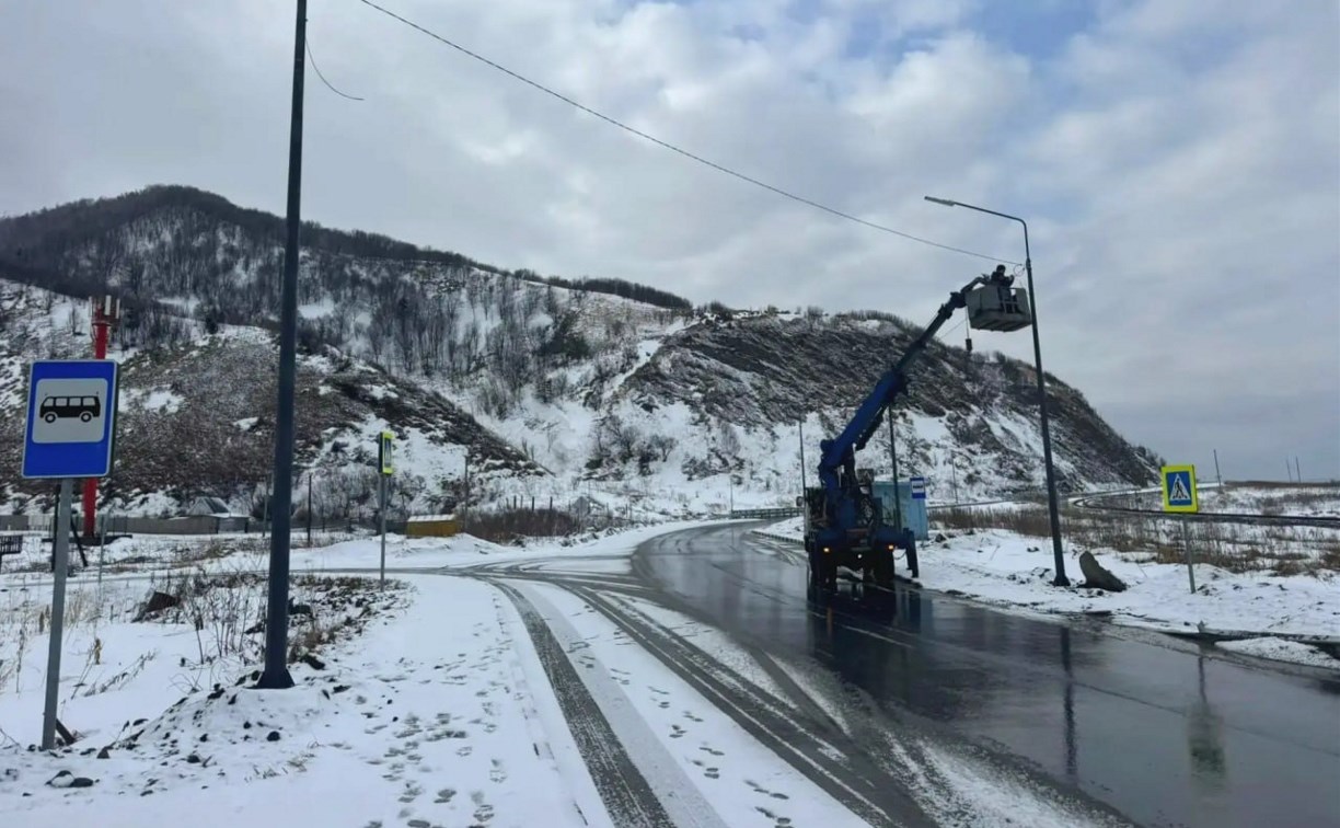 На Сахалине завершается ремонт на участке дороги между сёлами Калинино и Зырянское 